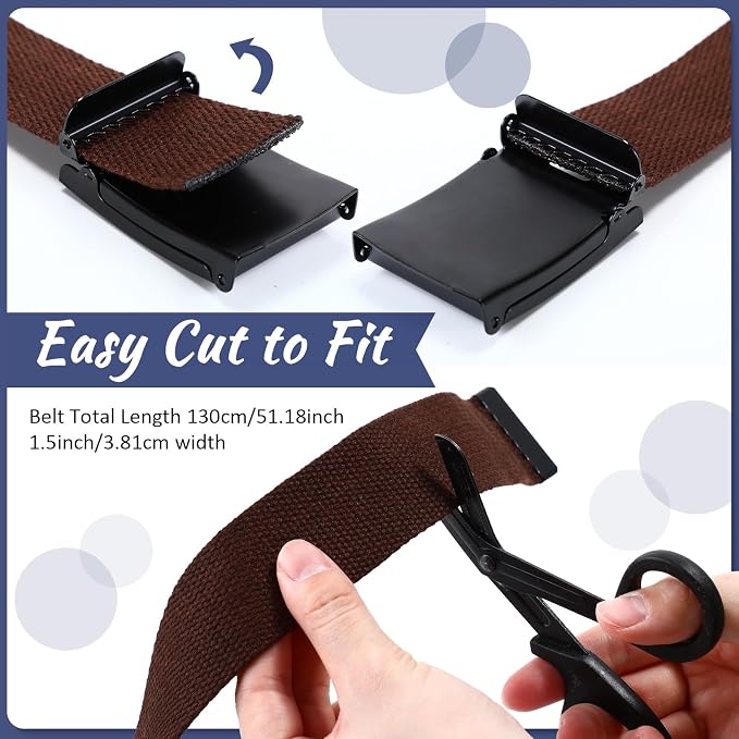 Yahenda 20 Pcs Web Belt for Men Women Belt Adjustable Canvas girdle Golf Strap with Military Buckle Casual Web girdle