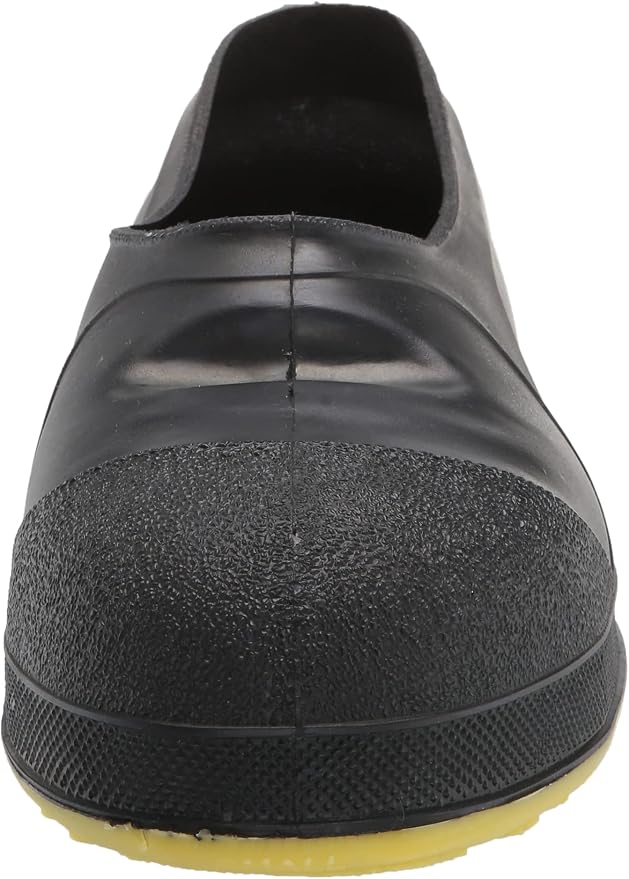 Tingley Workbrutes 35211 Steel Toe Overshoe, Small, Black With Yellow Sole