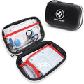315 Piece Emergency Kit – Waterproof Hard Shell EVA First Aid Kit for Home, Car, Camping, Hiking, Travel, Office & Outdoor Emergencies(Black/White)