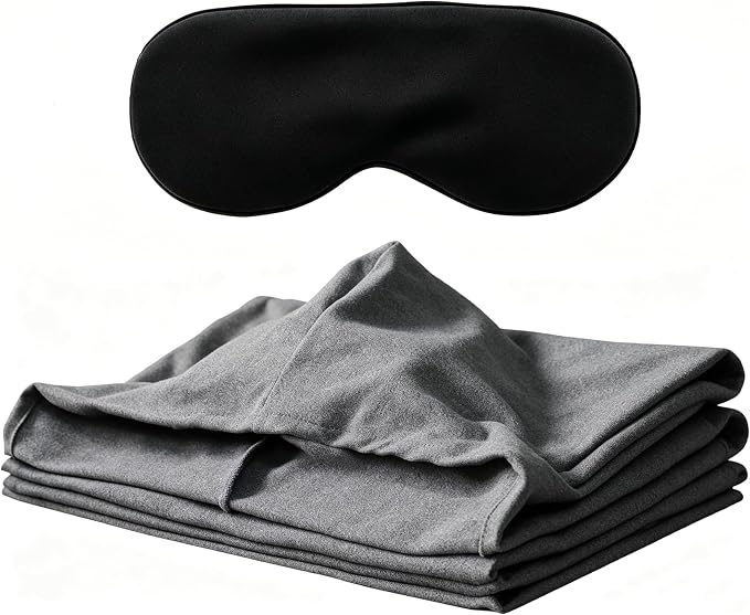 Sleep Pod for Deeper Sleep - Wearable Blanket Hoodie with Eye Mask, Improved Hug Sleeping Pod with Soft Breathable Fabric, Portable Compression Sleeping Bag for Camping, Travel & Home Lounging