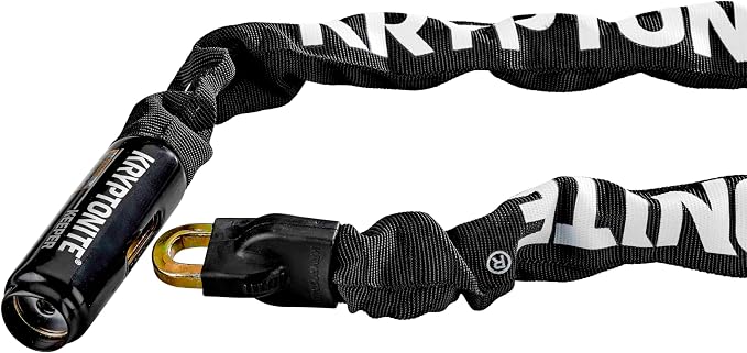 Kryptonite Keeper 785 Bike Chain Lock, 2.8 Feet Long Heavy Duty Anti-Theft Bicycle Chain Lock with Keys for Bike, Motorcycle, Scooter, Bicycle, Door, Gate, Fence | chain-bike-locks