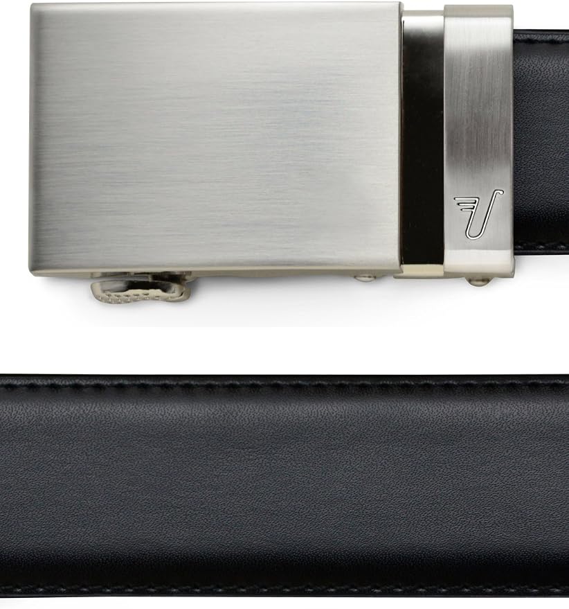 Mission Belt Men's Leather Ratchet Belt, 40mm Metal Collection