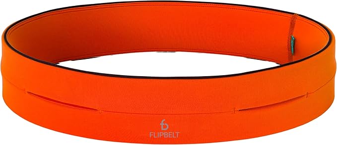 FlipBelt Classic Running Belt, Belt Bag & Fanny Pack for Men and Women - Phone Holder, Waist Pack, Running Accessories, Belt Pouch, Money Belt, USA Running Company
