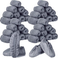 Leumoi 500 Pcs Disposable Boot Covers Bulk Non Slip Disposable Shoe Covers Large Durable Non Woven Shoe Protector for Indoors, Home, Floors and Shoes, One Size Fits Most(Grey)