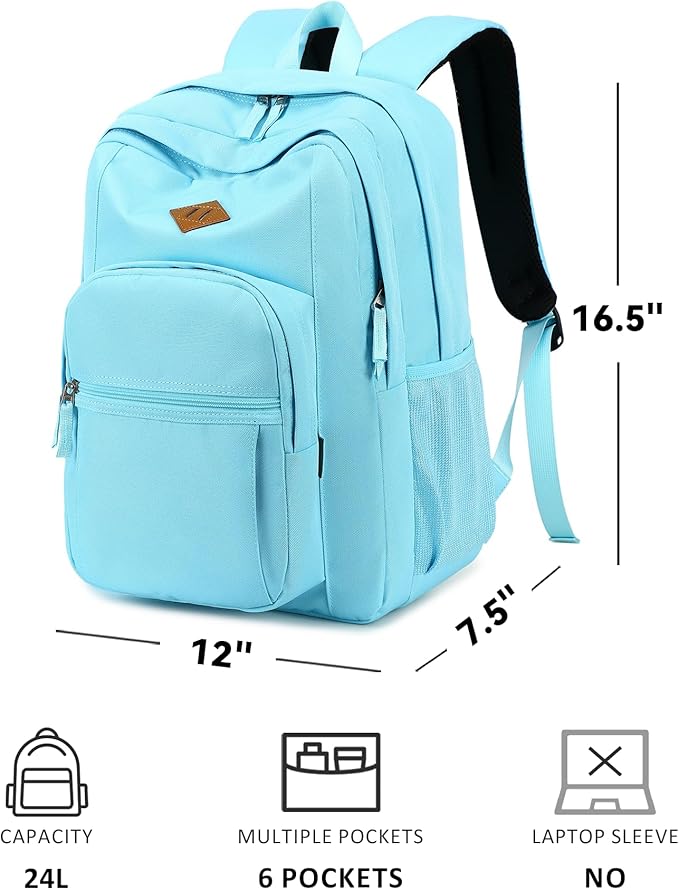 abshoo Classical Basic Travel Backpack For School Water Resistant Bookbag | For School, For School