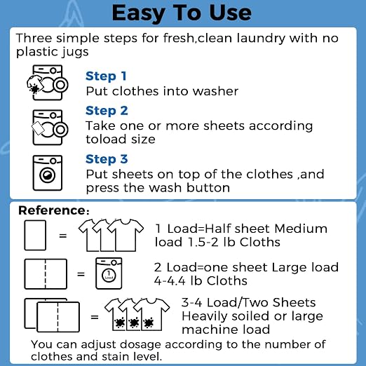 CLEARALIF Laundry Detergent Sheets, Up to 360 Loads, Fresh Linen, liquidless, Eco-Friendly, Zero Waste, Save Space, Travel Laundry Strips for HE Machine