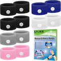 LYJEE Motion Sickness Bracelets for Adults and Kids: Motion Sickness Bands Nausea Relief for Pregnant Women - Natural Acupressure Anti Nausea Wristband Relief for Car Cruise Air Travel Sickness