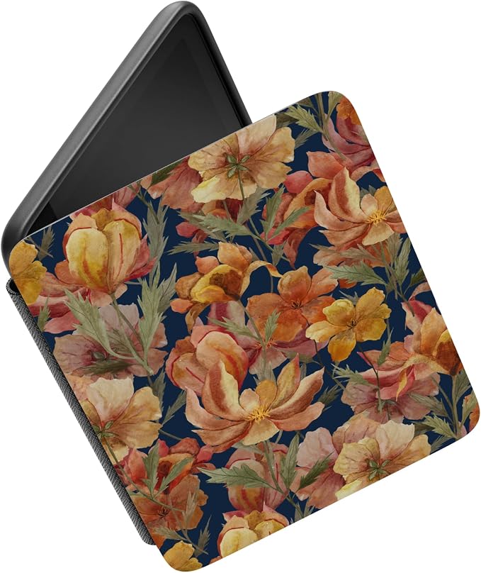 Casely Kindle Case | Fallen Gold | Antique Floral | Compatible with 7” Kindle Colorsoft and 7” Kindle Paperwhite (12th Gen 2024 Models)