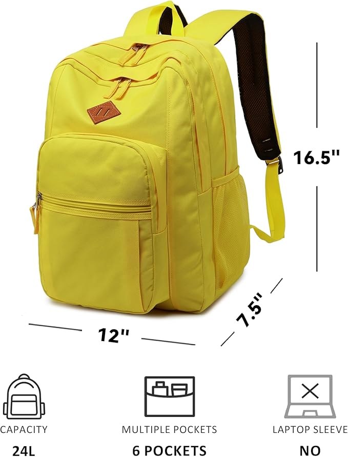 abshoo Classical Basic Travel Backpack For School Water Resistant Bookbag | For School, For School
