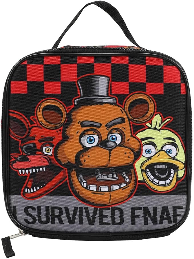 Bioworld Five Nights at Freddy's 5-Piece Backpack & Lunchbox Set With Water Bottle