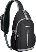 WATERFLY Sling Bag Crossbody Backpack: 8L RFID Anti Theft Cross Body Shoulder Bag Travel Crossover Side Bag for Men Women