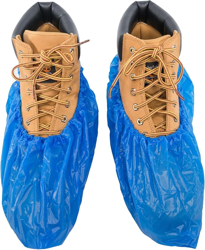 Waterproof Shoe Covers Disposable Non Slip Extra Large Boot Cover - (40 Pairs)