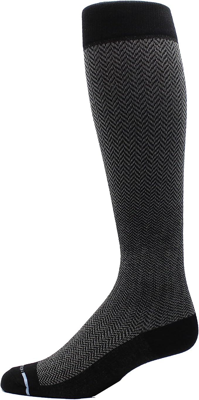 Dr. Motion 4 Pairs Men's Athletic Traveler Graduated Compression Knee High Socks