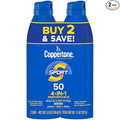 Coppertone Sunscreen, SPF 15, Water Resistant | Sport Formula | Spray Form | 5.5 Oz | Pack of 2