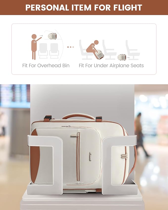 LOVEVOOK 50L Travel Backpack Flight Approved Carry on Backpack,3 Packing Cubes,Waterproof Personal Item Travel Bag,TSA Carry on Luggage Suitcase Travel Essentials,Gifts for Women & Men,fits 18" Laptop