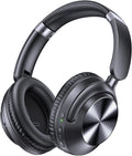 TAGRY Hybrid Active Noise Cancelling Bluetooth Headphones 100H Playtime Wireless Over Ear Headphone with Fast Charging Hi-Res Audio Headsets Comfort Earcups for Commute Travel Office Phone PC Black