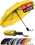 Repel Windproof Travel Umbrella - Compact & Withstands Winds up to 100MPH , Strongest Premium Auto Folding Umbrella for Rain and Sun - Durable, Light & Portable for Women & Men , Fits Backpack & Cars