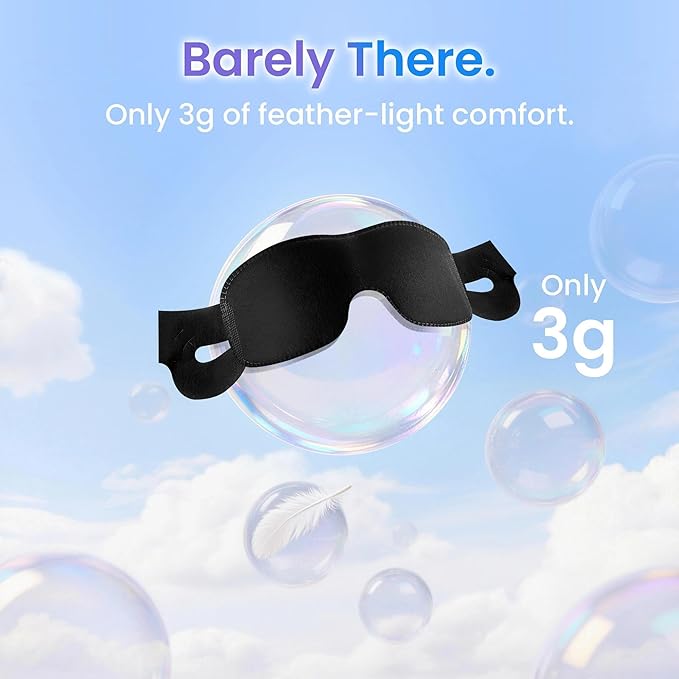 200-Pack Bulk Disposable Sleep Masks, Individually-Wrapped Eye Mask for Sleep, Blackout Night Mask Value Pack for Travel, Spa, Guests, Business Trips, Hospitals & Shift Workers