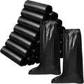 Haysandy Shoe Covers Disposable Non Slip Plastic Boot Covers Long Waterproof Shoes Covers Safety Boot Shoe Covers 21.6 Inch Tall Shoe Coverings for Men Women Rainy Day Use(Black, 180 Pieces)
