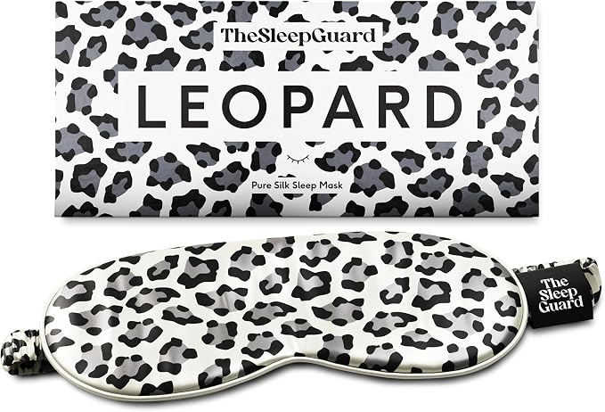 TheSleepGuard Pure Silk Sleep Mask [100% 6A Mulberry Silk, 22 Momme] Light Blocking Travel Essentials. Eye Masks for Sleeping. Black Oeko-Tex Blindfold. Eye Covers for Men & Women
