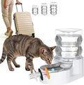 RIZZARI 4L Compact Gravity Pet Water Dispenser with Water Filter | Apartment-Friendly Size,Cleaner Water Every Day,Perfect for Small Pets,Less Frequent Refills,Quick Daily Cleaning