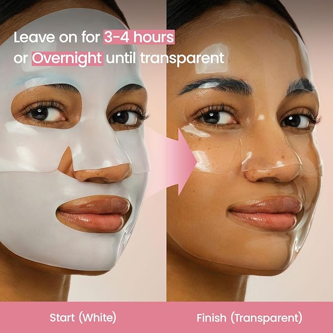 BIODANCE Bio-Collagen Real Deep Mask, Hydrating Overnight Hydrogel Face Mask, Pore Minimizing, Plumping, Elasticity Improvement, Korean Skin Care | 1.19oz(34g) x 16ea