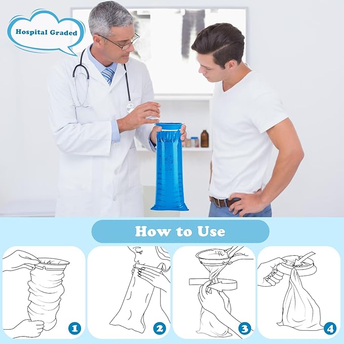 Valchoose 25 Pack Kids Throw up Bags 800ml, Hospital Graded Puke Bags for Car Kids, Motion Sickness No Leak, Useful Perfect for Car Sick, Chemo, Road Trips (Blue)