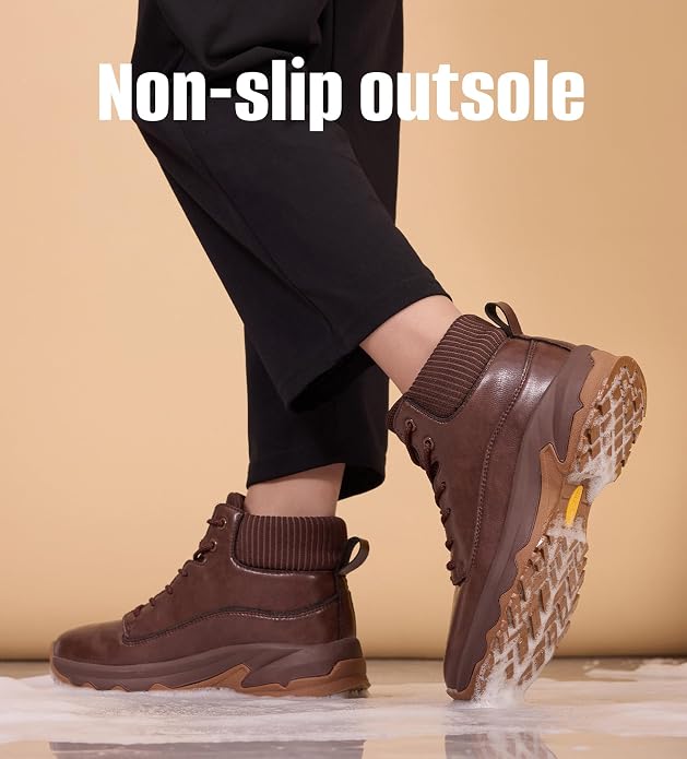 SHULOOK Non Slip Work Boots for Women Slip-Resistant Shoes Waterproof Food Service Chef Kitchen Restaurant Working Casual Comfortable Ankle Boot Outdoor Walking Booties Sneakers