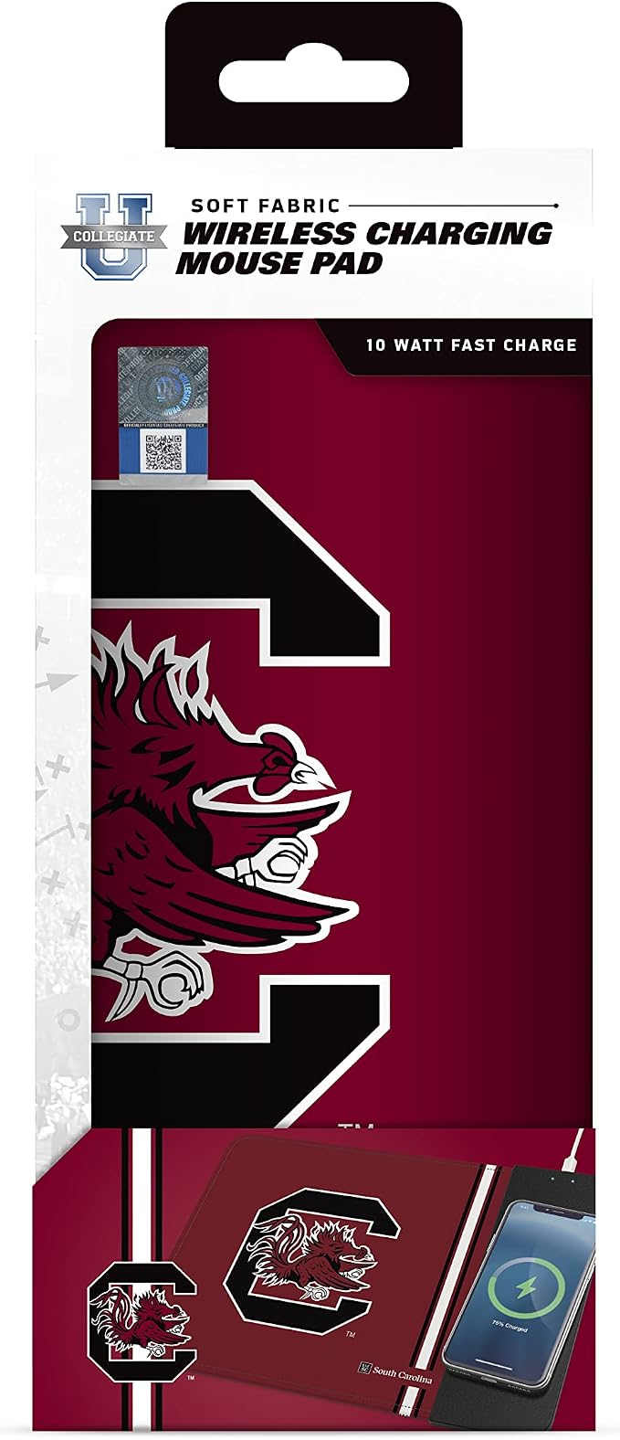 SOAR NCAA Unisex Cell Phone Wireless Charging Mouse Pad