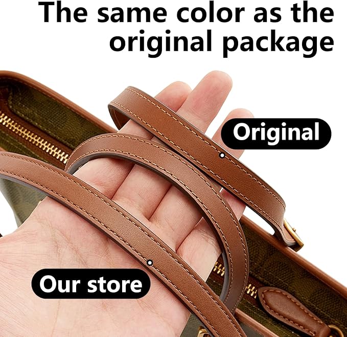 Jiesinlov 2 Pcs Bag Microfiber Leather Strap Replacement Shoulder Straps for Mollie 25 Tote Handbag(Brown)