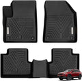 YITAMOTOR Floor Mats Compatible with 2015-2023 Jeep Cherokee (Not fit for Grand Cherokee), Custom Fit Floor Liners, 1st & 2nd Row All-Weather Protection, Black