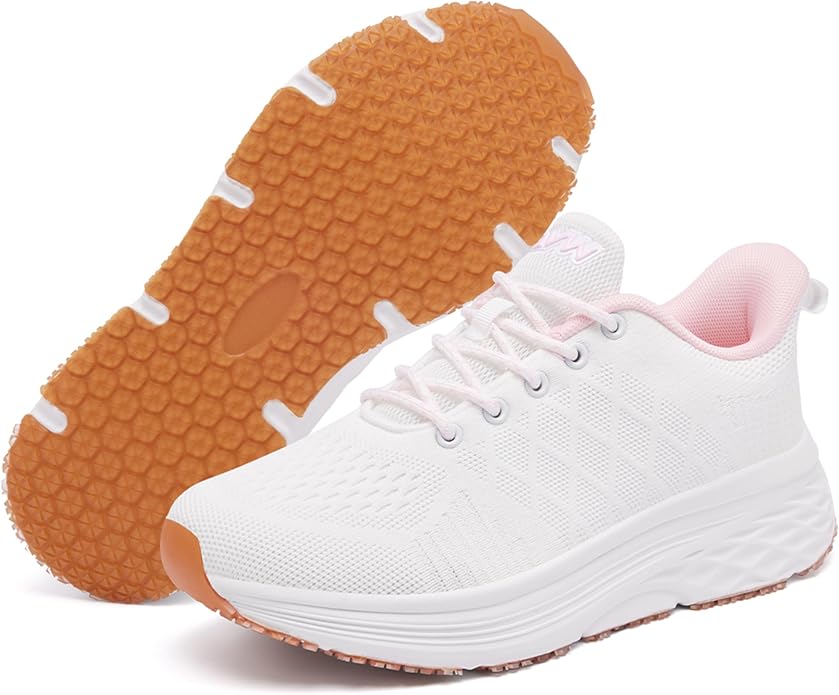 AVW Womens Non Slip Work Shoes Water Resistant Walking Sneakers Food Service Chef Kitchen Shoes