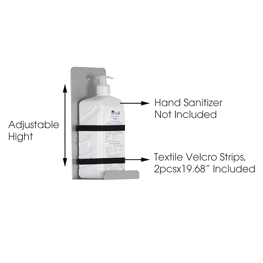 M&T Displays Floor Stand Universal Holder Bracket for Liquid/Lotion Soap or Hand Sanitizing Products, Medical Face Mask, Disposable Glove, Wipe, Facial Tissue
