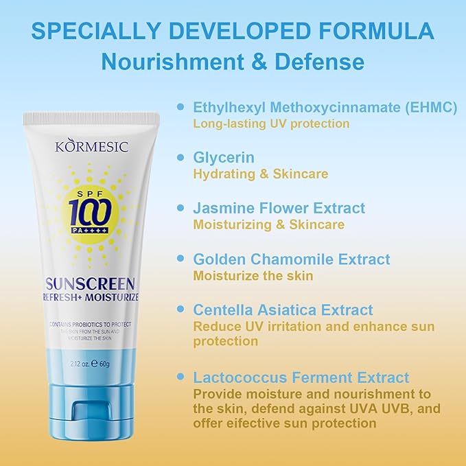 High Protection Sunscreen for Face & Body SPF100+ PA++++ | Broad Spectrum Sunscreen with Centella & Jasmine | Waterproof, Non-Greasy, Hydrating | Perfect for Outdoor, Beach, Travel & Daily Use