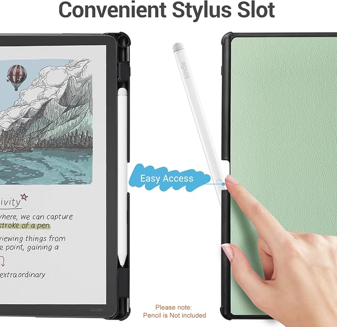 CoBak Case for 11" Kindle Scribe 3rd Generation 2025, Kindle Scribe Colorsoft - All New PU Leather Cover with Auto Sleep Wake, Pen Holder for Scribe 11" 2025 Released