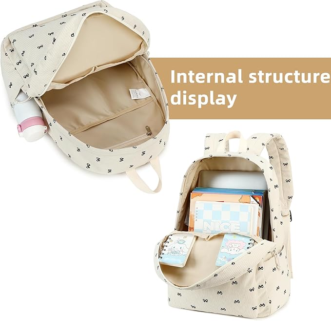 LEDAOU Backpack for Girls School Bag Kids Bookbag Teen Backpack Set Daypack with Lunch Bag and Pencil Case | Kids, Bookbag, Daypack, with Lunch Bag, and Pencil Case