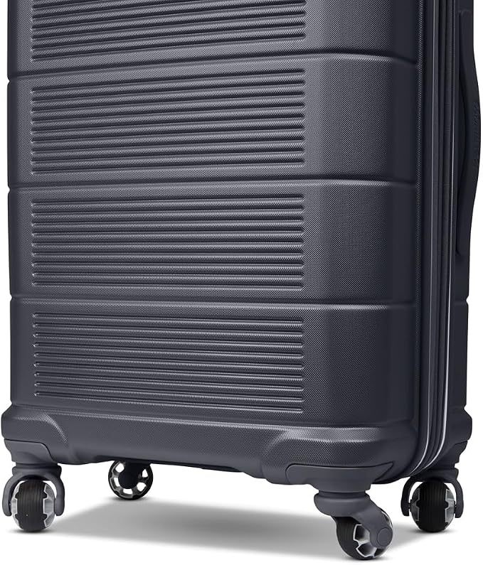 American Tourister Stratum 2.0 Expandable Hardside Luggage with Spinner Wheels, 2-Piece Set 20/28, Charcoal