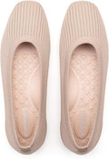 Frank Mully Women's Flats Square Toe Flats Comfortable Slip on Washable Ballet Flats Shoes for Women Dressy Work