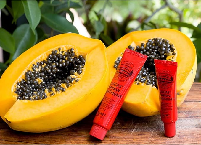 Lucas Papaw Ointment 25g Tubes — 4 Pack — Fermented Papaya Lip and Skin Balm for Dry Lips, Cracked Skin and Everyday Care, Made in Australia