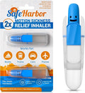 SafeHarbor Motion Sickness Relief Inhaler, 2-Pack | Natural, Non-Drowsy Nausea Stick for Travel (Car, Plane, Boat, Cruise) | Peppermint Essential Oil Nasal Aromatherapy Inhaler