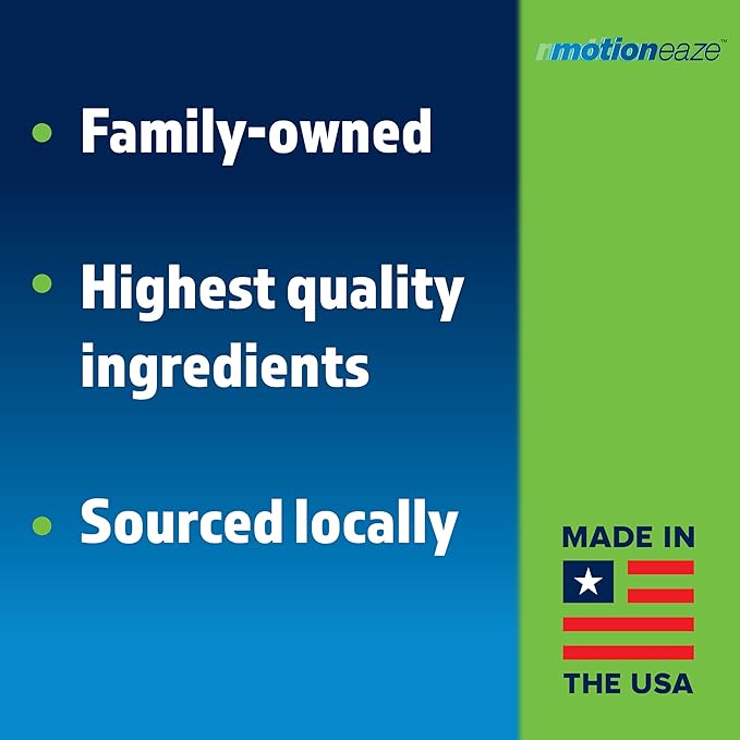 MotionEaze Non-Drowsy Motion Sickness Relief - All Natural Drug Free Formula - Made in The USA - 5ml Bottle - Fast Relief for Motion Sickness from Cruises, Cars, Planes