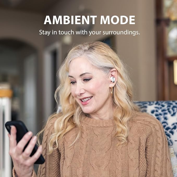 Avantree Relay - Premium Airplane Bluetooth 5.3 Adapter & Clan N1 - Active Noise-Canceling Wireless Earbuds for Music, Calls While Commuting with Hybrid ANC, Transparency Mode