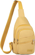 Banelu Small Sling Bag Cross Body Bags for Women Men, Crossbody Bag Sling Backpack for Outdoors Sports Hiking - Gold