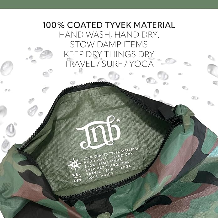 100% Coated Tyvek Material, Beach Pouch, Waterproof Pouch for Beach, Makeup Pouch, Wet Dry Bag,Clutch