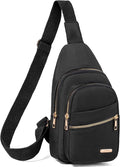 Banelu Small Crossbody Sling Bag Sling Backpack, Chest Bag Daypack Cross Body Bag Fanny Pack for Hiking Traveling Outdoors