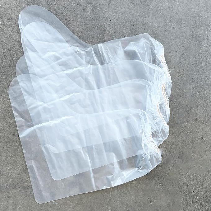 Sandbaggy Waterproof Boot/Shoe Covers - 19" Tall, 3 Mil Disposable - Transparent/Clear (20)