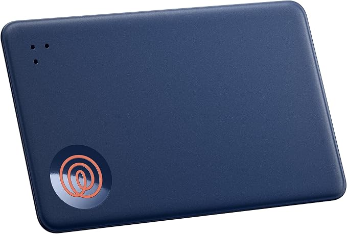 Tile by Life360 Slim - Wallet Finder, Bluetooth Tracker and Item Locator for Luggage Tags, Passports and More. Both iOS and Android Compatible. Phone Finder. 1-Pack (Navy Blaze)