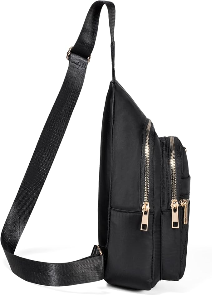 Banelu Small Sling Bag Crossbody Sling Backpack for Women, Chest Bag Daypack Cross Body Bag Fanny Pack for Outdoors Hiking