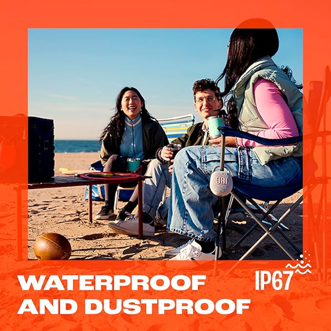 JBL Clip 5 - Ultra-Portable, Waterproof & Dustproof Bluetooth Speaker, Big JBL Pro Sound with Punchy bass, Integrated Carabiner, Up to 12 Hours of Play, Made in Part with Recycled Materials (Blue)