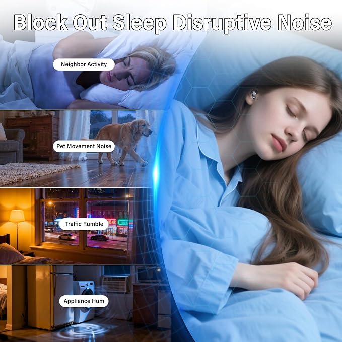 Sleep Earbuds Bluetooth 5.4 in Ear Buds for Sleeping, Sleep Headphones for Side Sleepers with Dual Modes, Sleep Timer, Alarm, 48H Wireless Earbuds for Sleeping, Sleep monitoring, App Customization